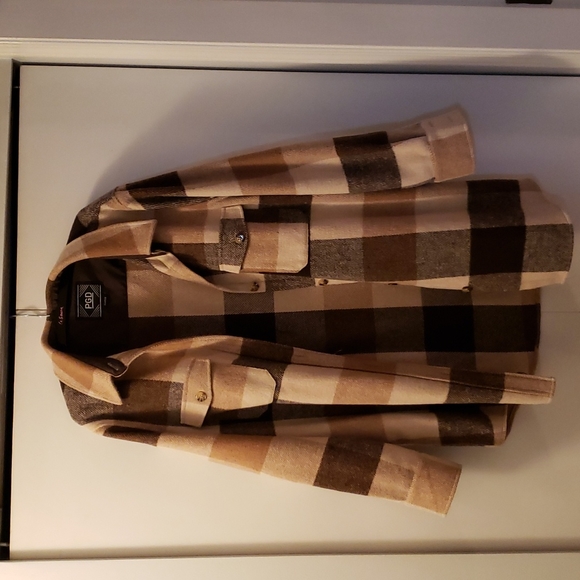 PGD Jackets & Blazers - Brown checked shacket
